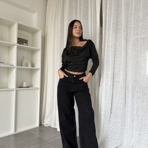 Wide leg black
