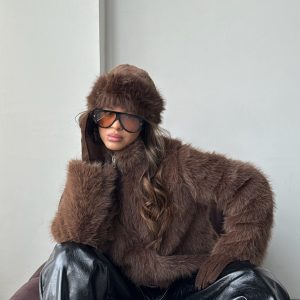 Campera teddy choco