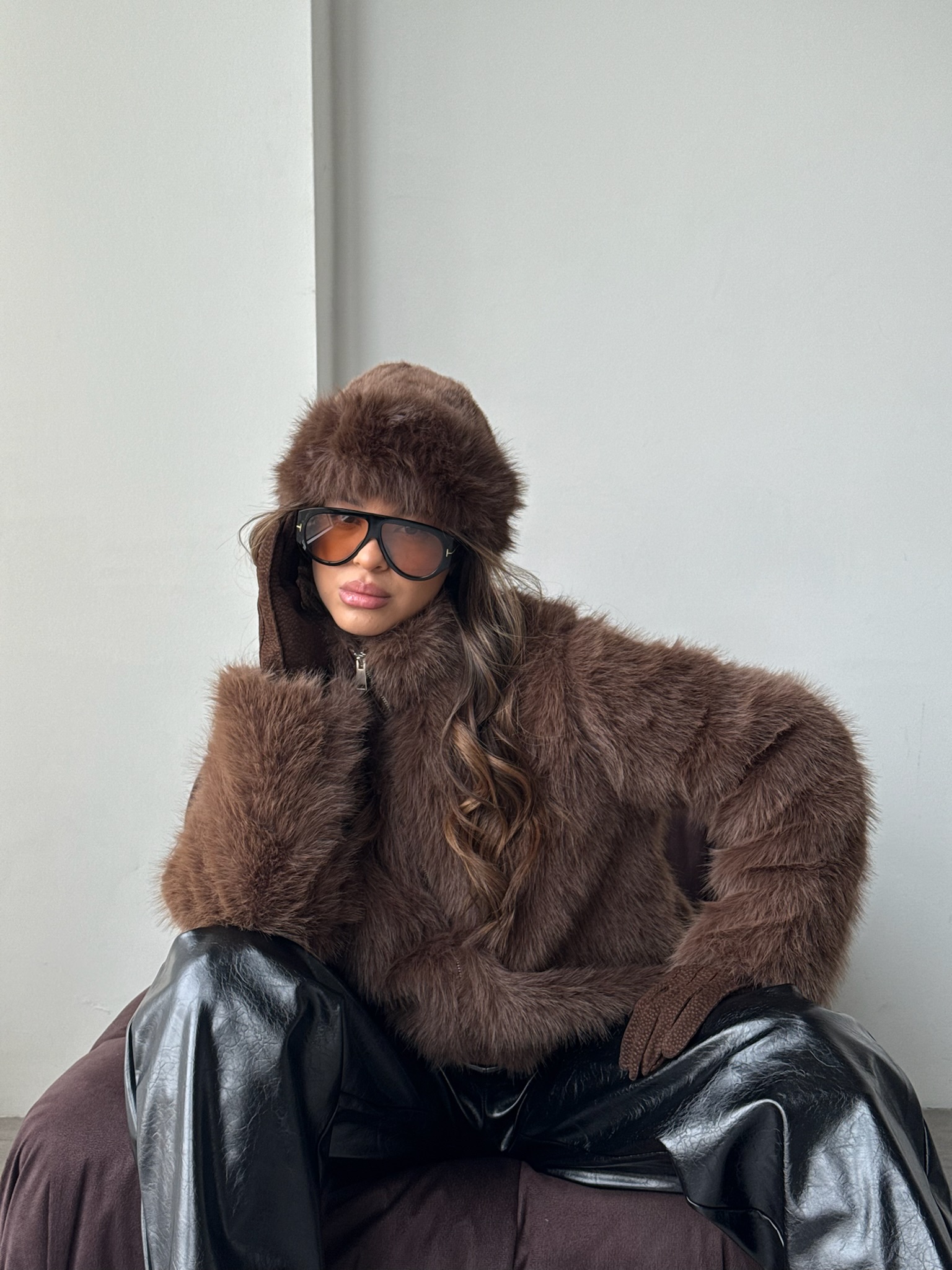 Campera teddy choco