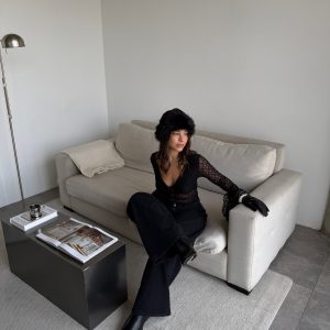 Wide leg black
