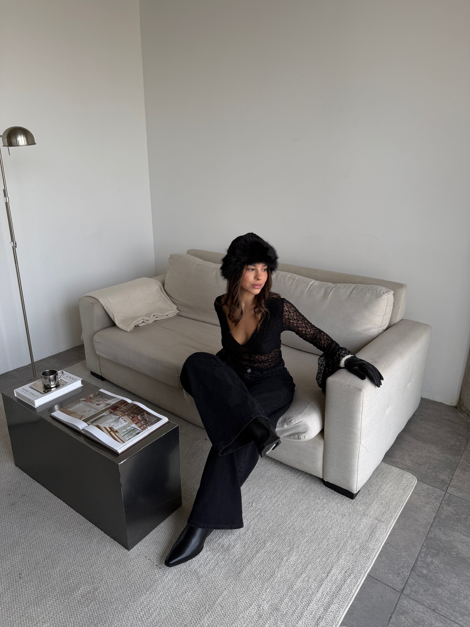 Wide leg black